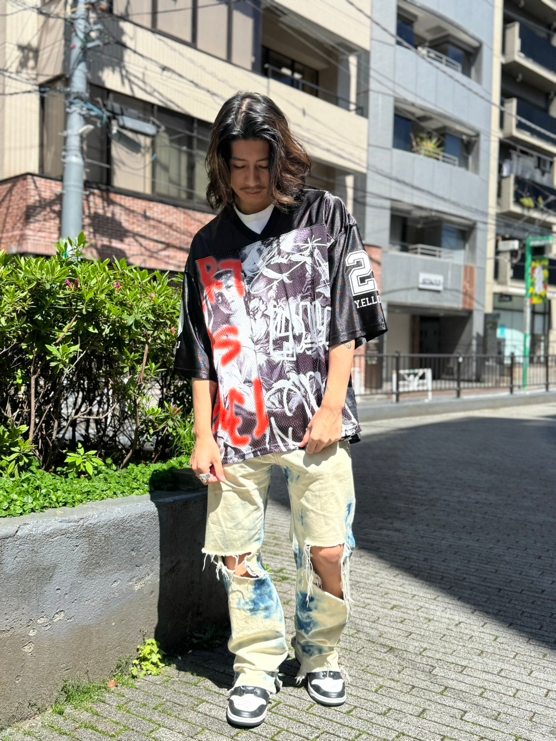 【Y.e(J)ow】PAINTINGグラフィック ホッケージャージ (125620)