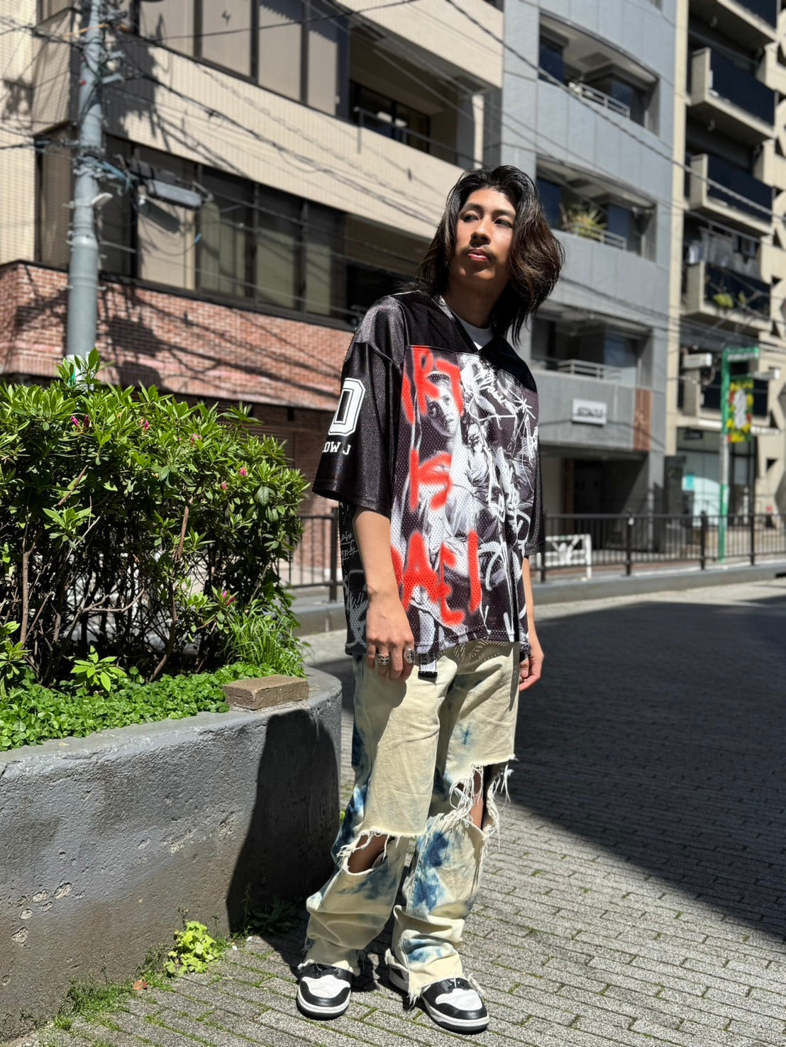 【Y.e(J)ow】PAINTINGグラフィック ホッケージャージ (125620)