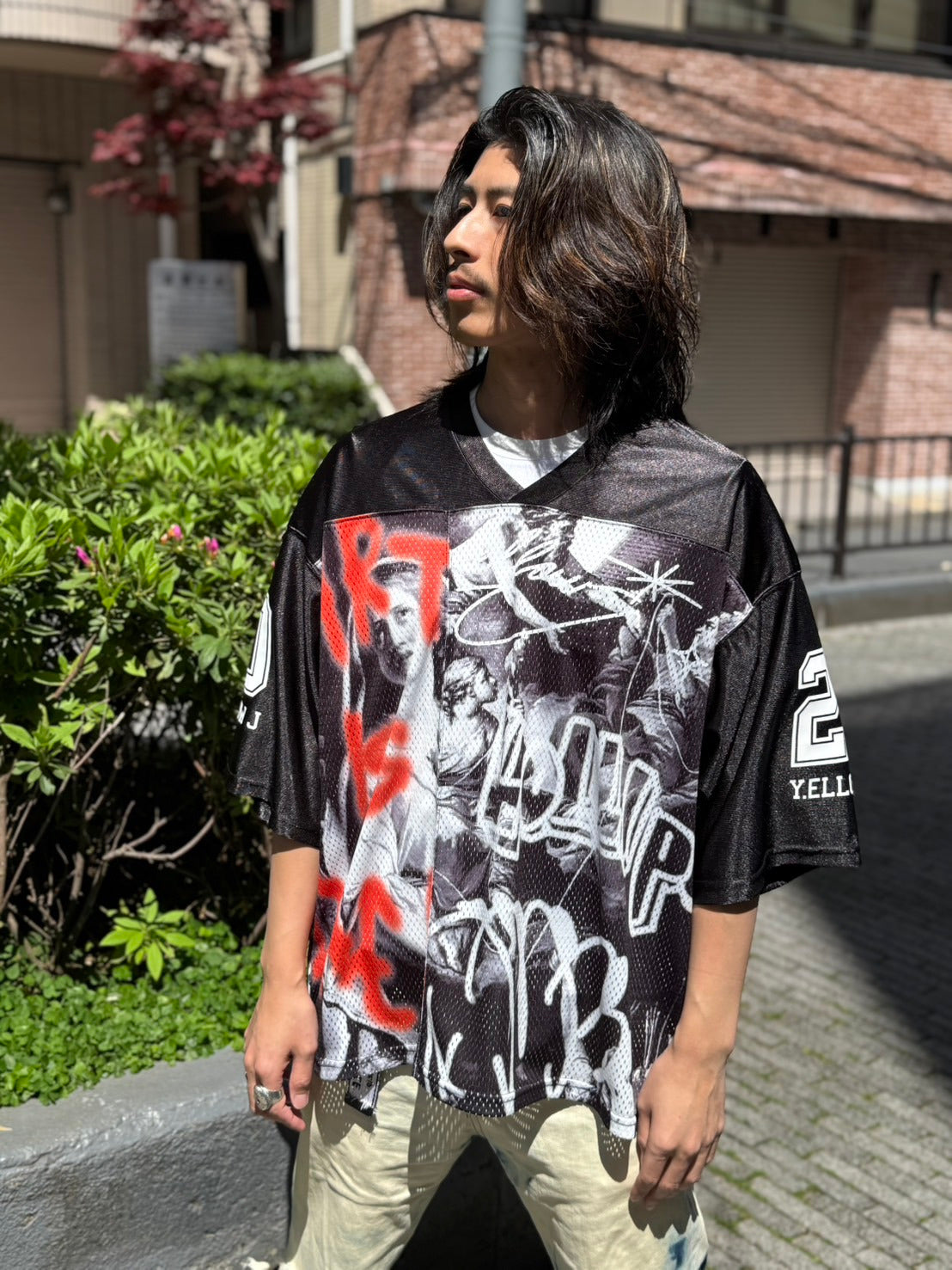 【Y.e(J)ow】PAINTINGグラフィック ホッケージャージ (125620)