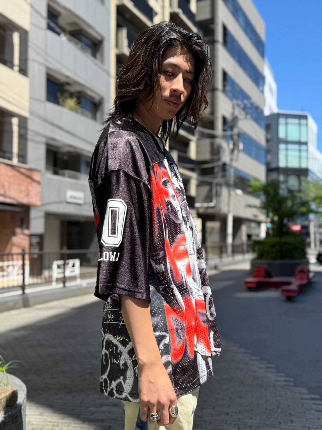 【Y.e(J)ow】PAINTINGグラフィック ホッケージャージ (125620)