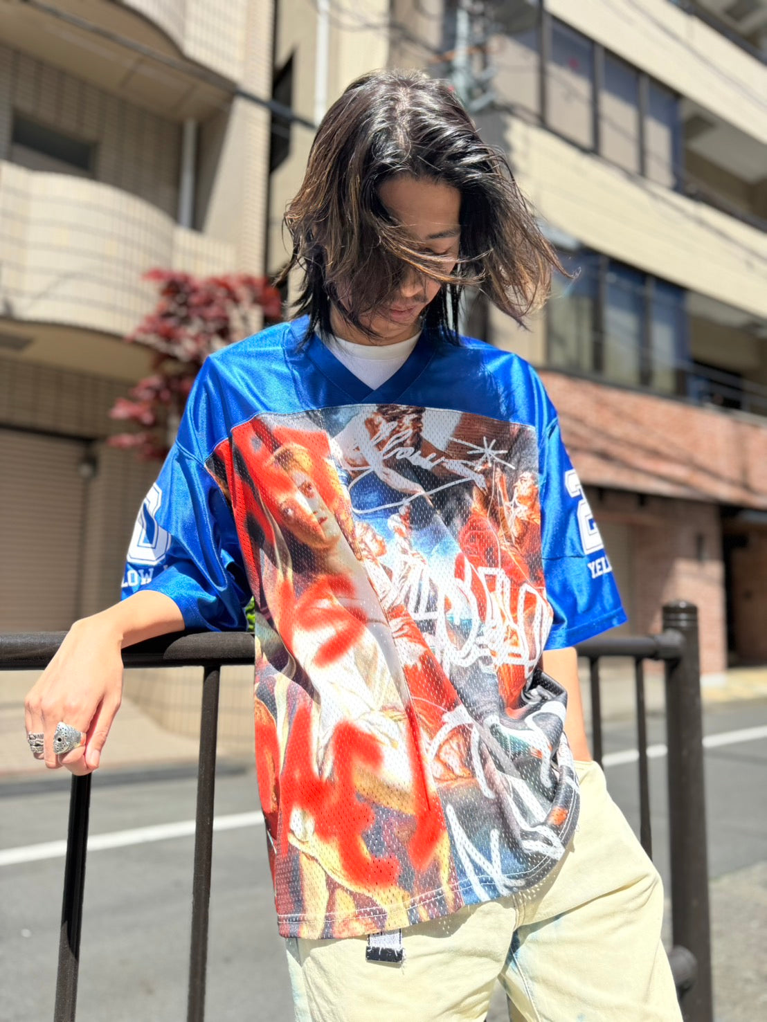 【Y.e(J)ow】PAINTINGグラフィック ホッケージャージ (125620)