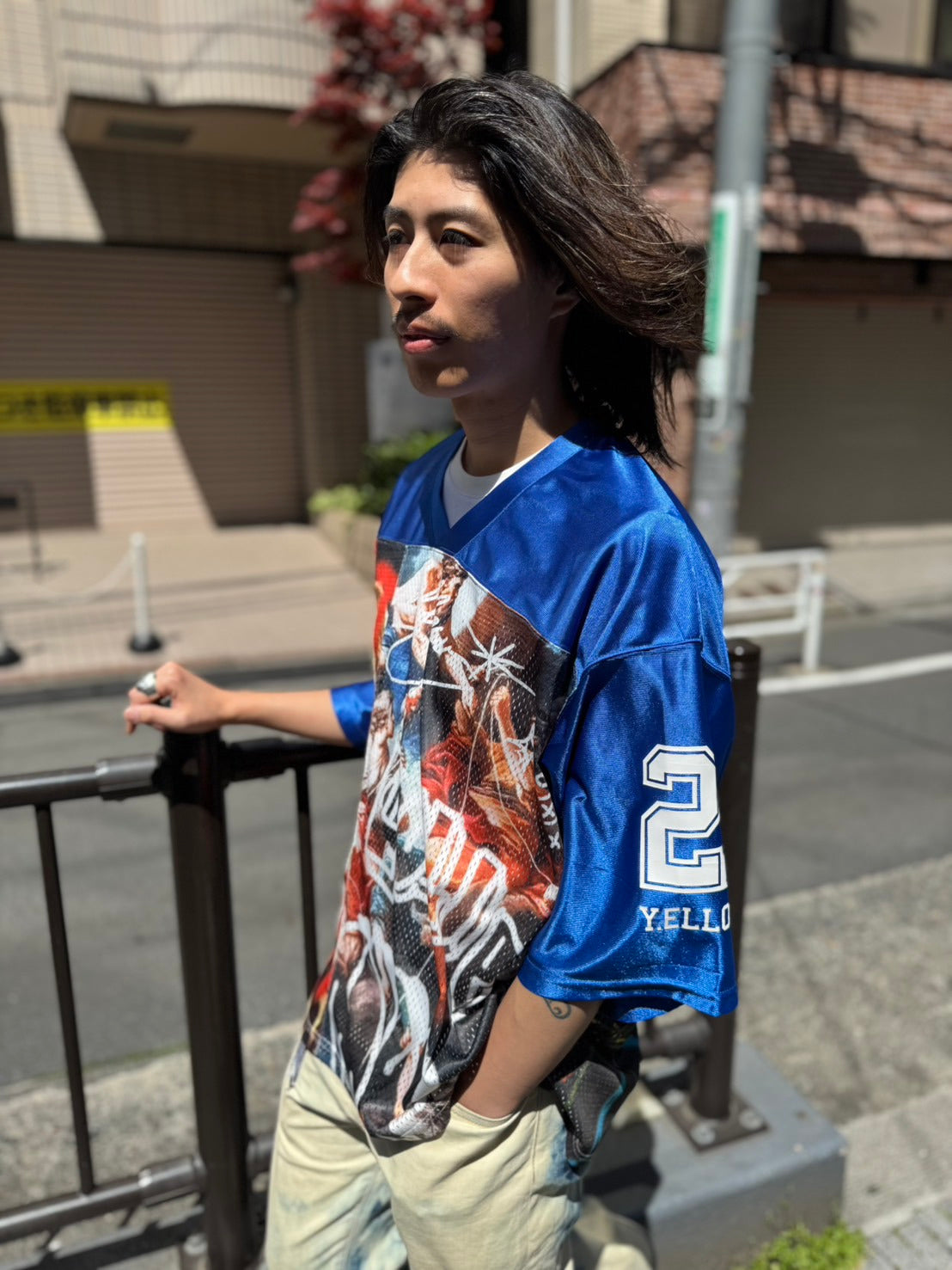 【Y.e(J)ow】PAINTINGグラフィック ホッケージャージ (125620)