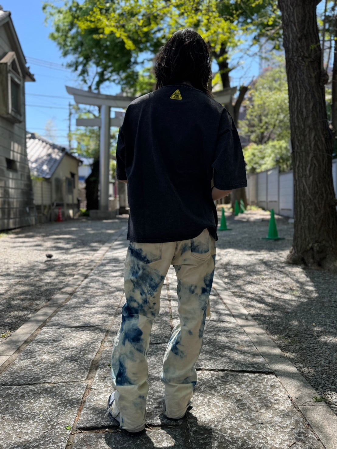 【Y.e(J)ow】ヴィンテージピグメント ROCKグラフィック TEE (125405)