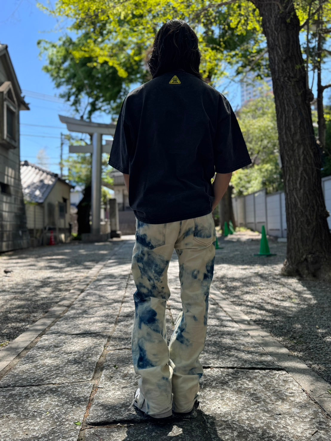 【Y.e(J)ow】ヴィンテージピグメント ROCKグラフィック TEE (125405)