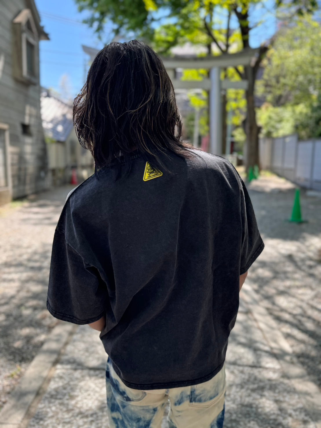 【Y.e(J)ow】ヴィンテージピグメント ROCKグラフィック TEE (125405)