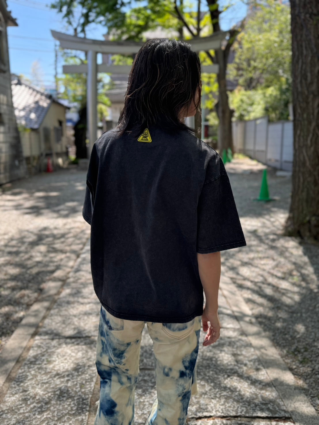 【Y.e(J)ow】ヴィンテージピグメント ROCKグラフィック TEE (125405)
