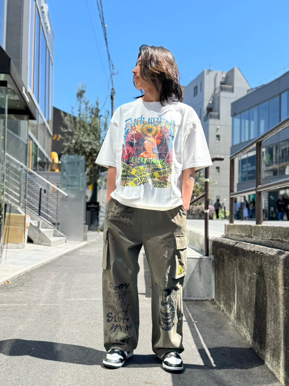 【Y.e(J)ow】ヴィンテージピグメント ROCKグラフィック TEE (125405)