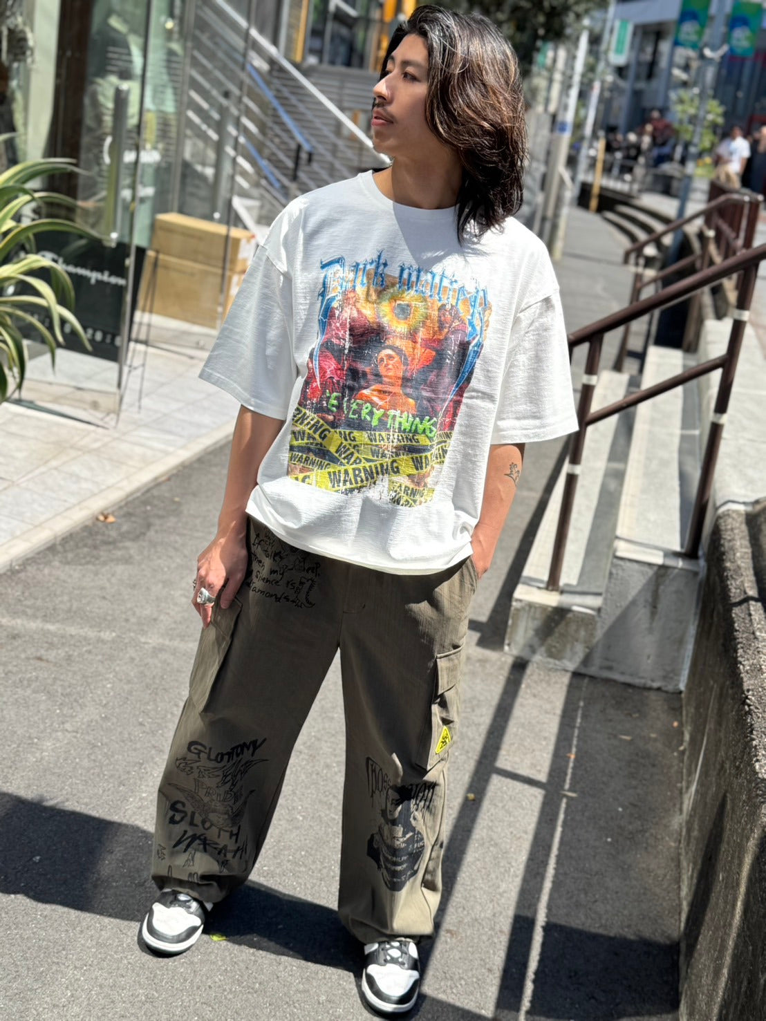 【Y.e(J)ow】ヴィンテージピグメント ROCKグラフィック TEE (125405)