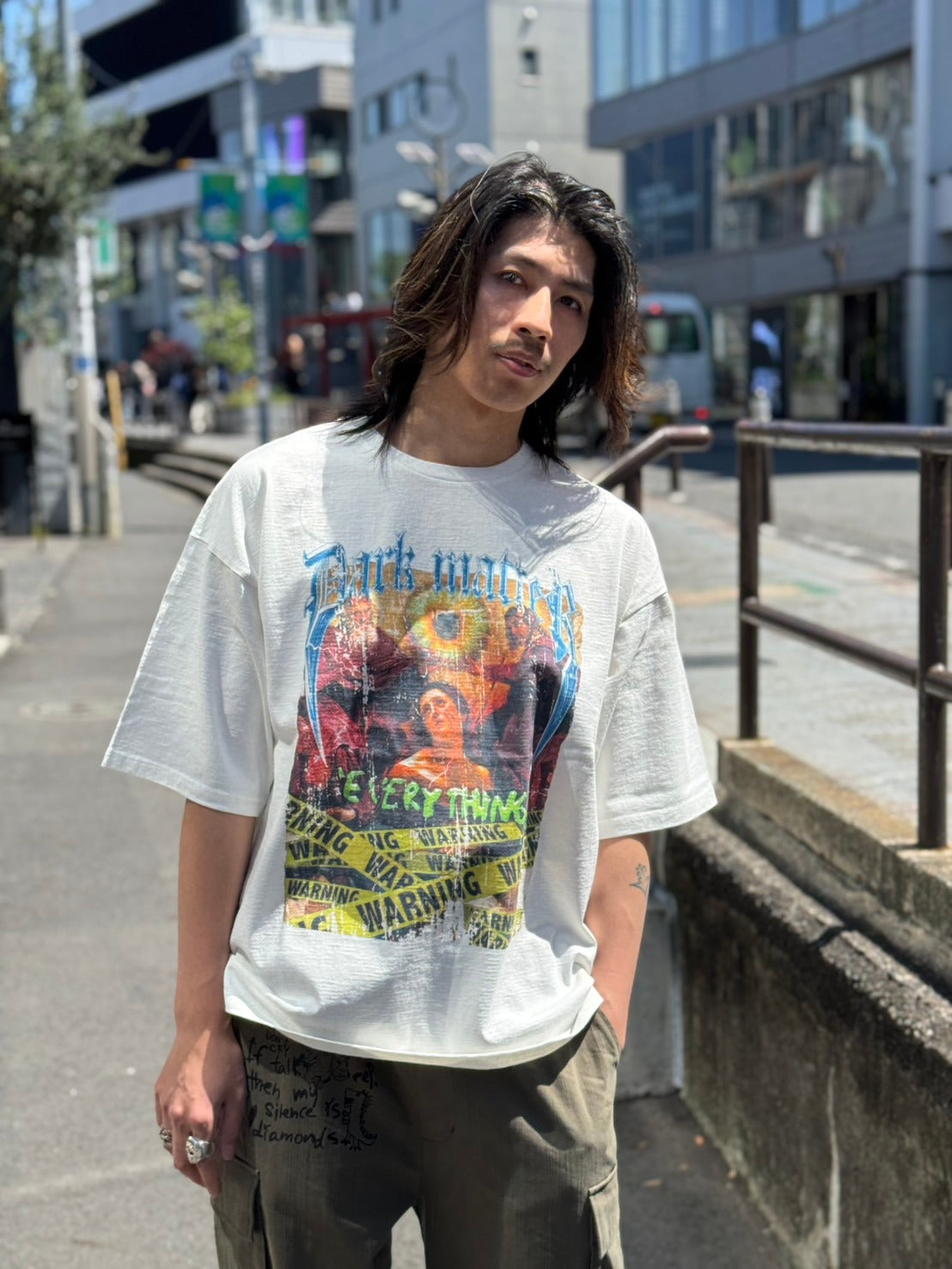 【Y.e(J)ow】ヴィンテージピグメント ROCKグラフィック TEE (125405)