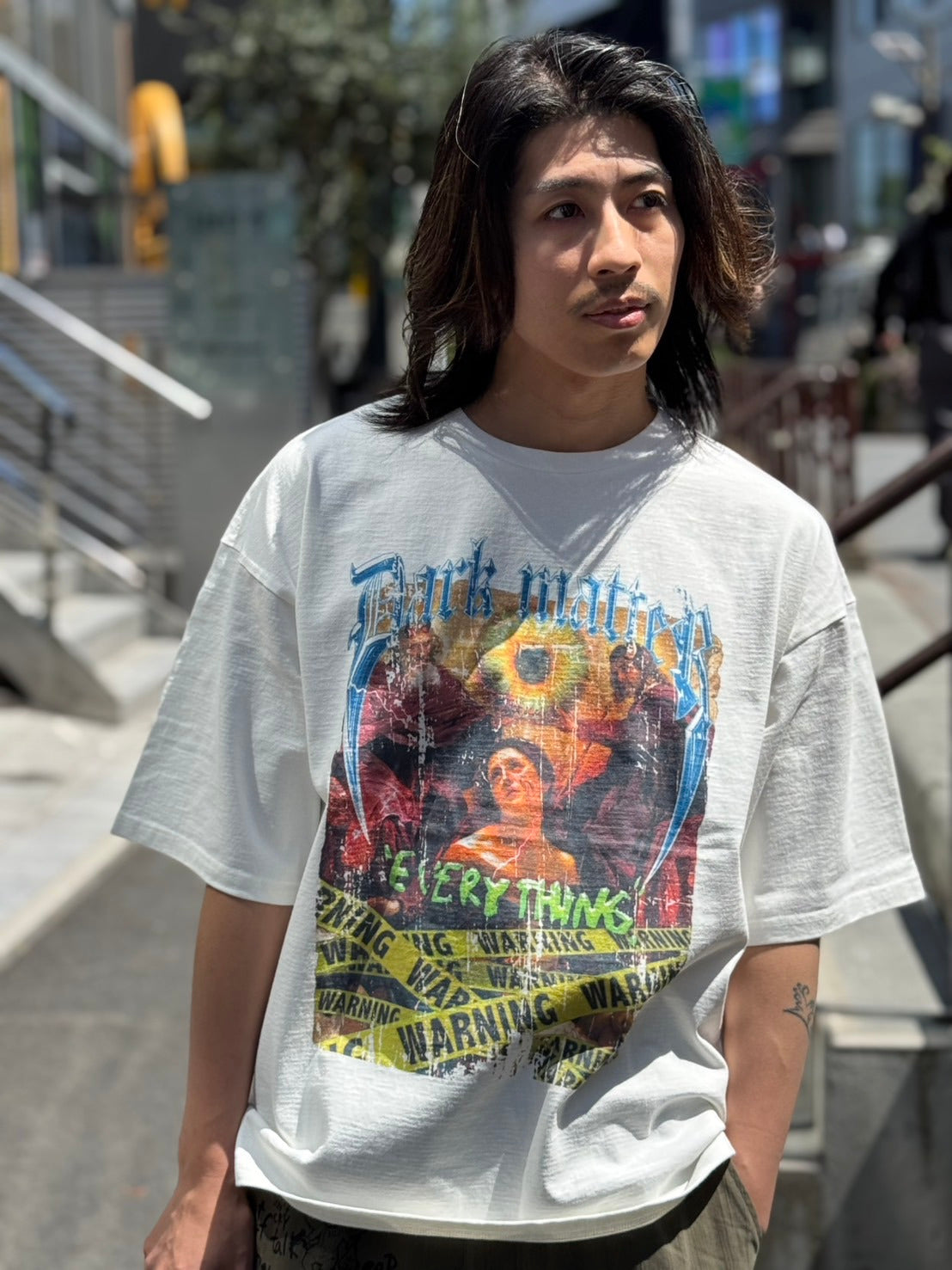 【Y.e(J)ow】ヴィンテージピグメント ROCKグラフィック TEE (125405)