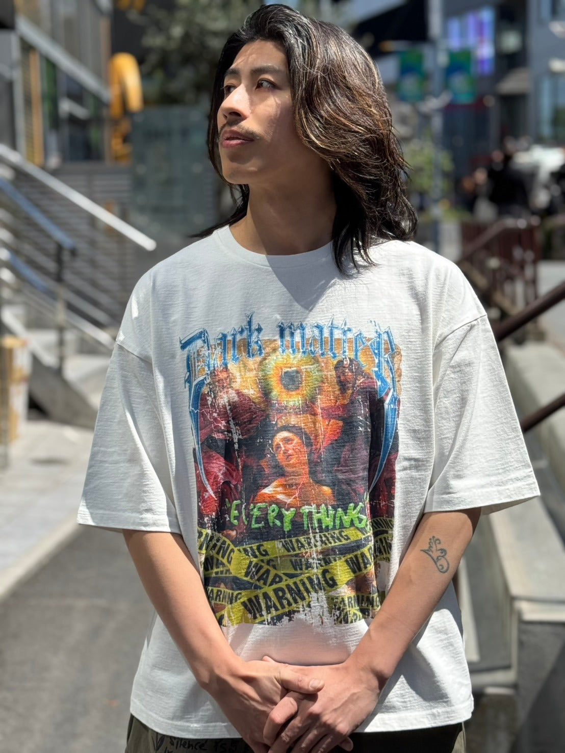 【Y.e(J)ow】ヴィンテージピグメント ROCKグラフィック TEE (125405)