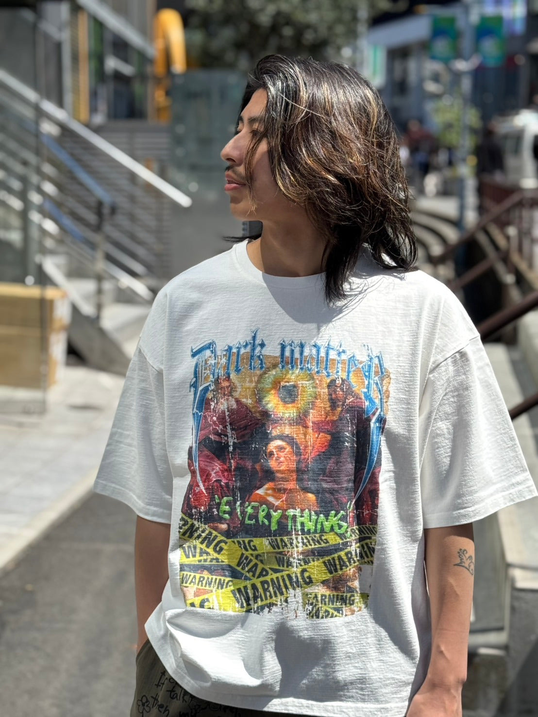 【Y.e(J)ow】ヴィンテージピグメント ROCKグラフィック TEE (125405)
