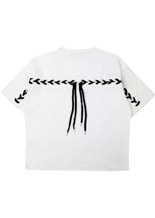 【PSYCHO NATION】ハートロゴ レースアップ TEE (725625)