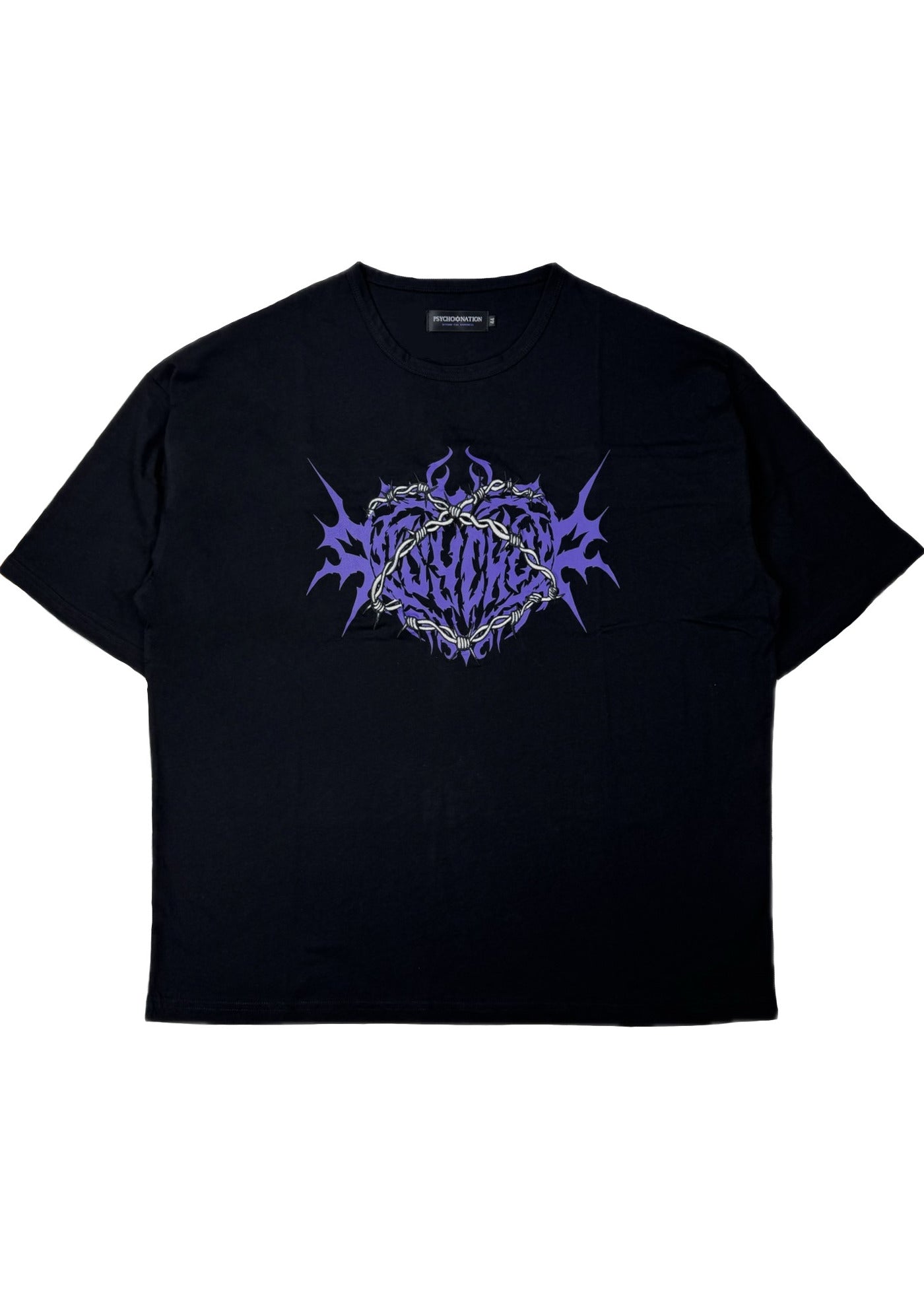 【PSYCHO NATION】ハートロゴ レースアップ TEE (725625)