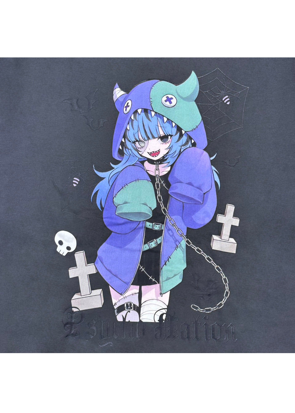 【PSYCHO NATION】× 寝田ルネ ゾンビZIPパーカー (725206)