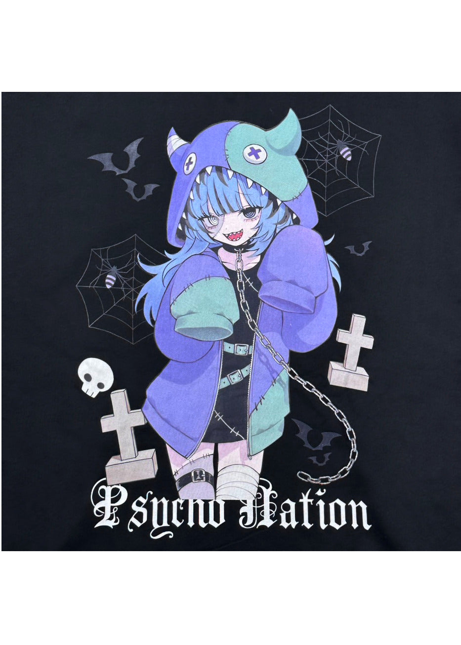 【PSYCHO NATION】× 寝田ルネ ゾンビZIPパーカー (725206)