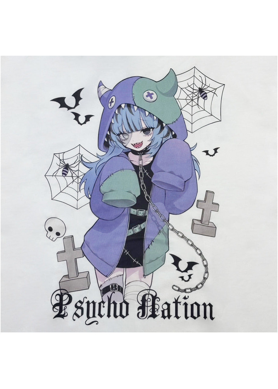 【PSYCHO NATION】× 寝田ルネ ゾンビZIPパーカー (725206)