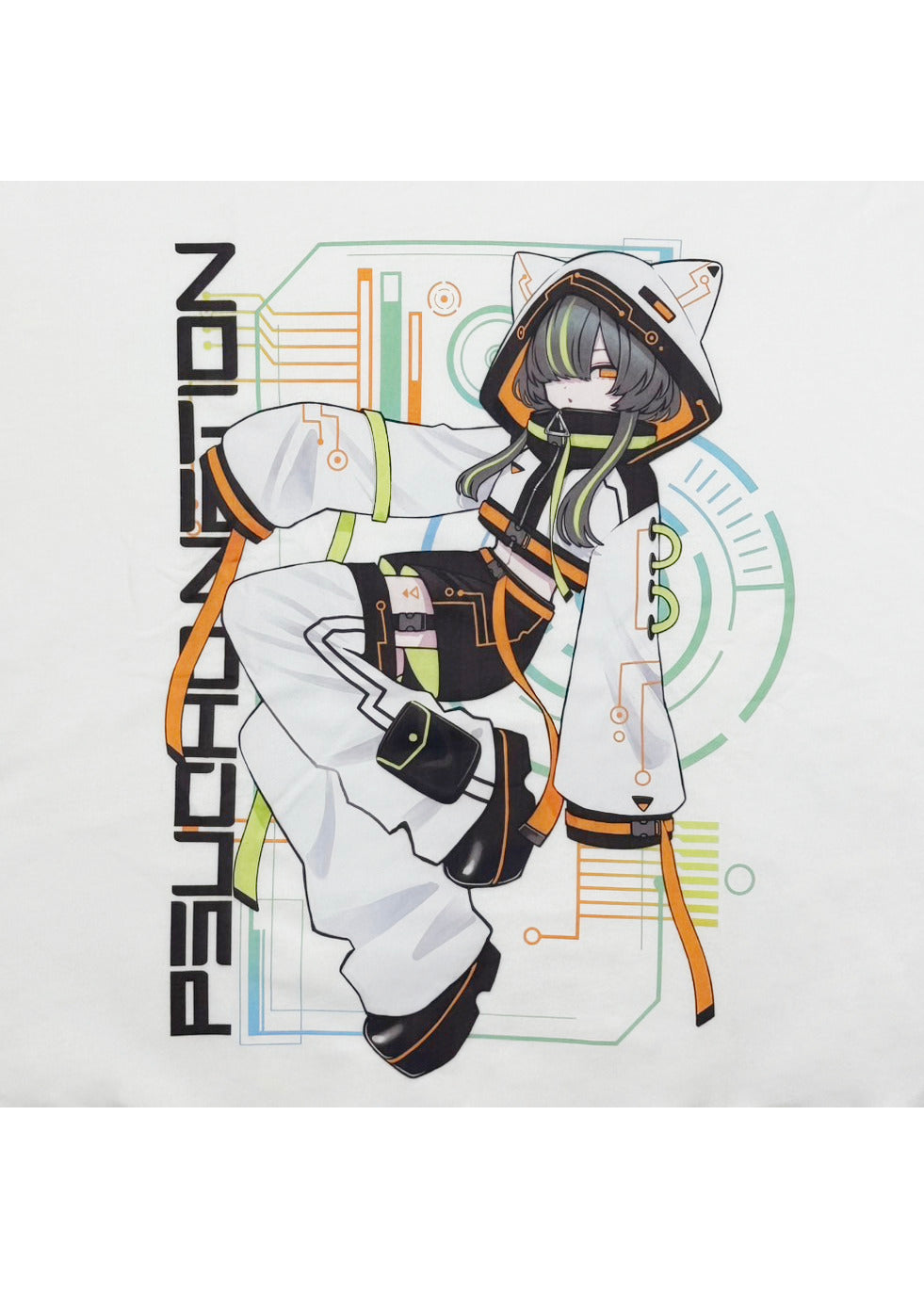 【PSYCHO NATION】× 寝田ルネ サイバープルパーカー (725205)