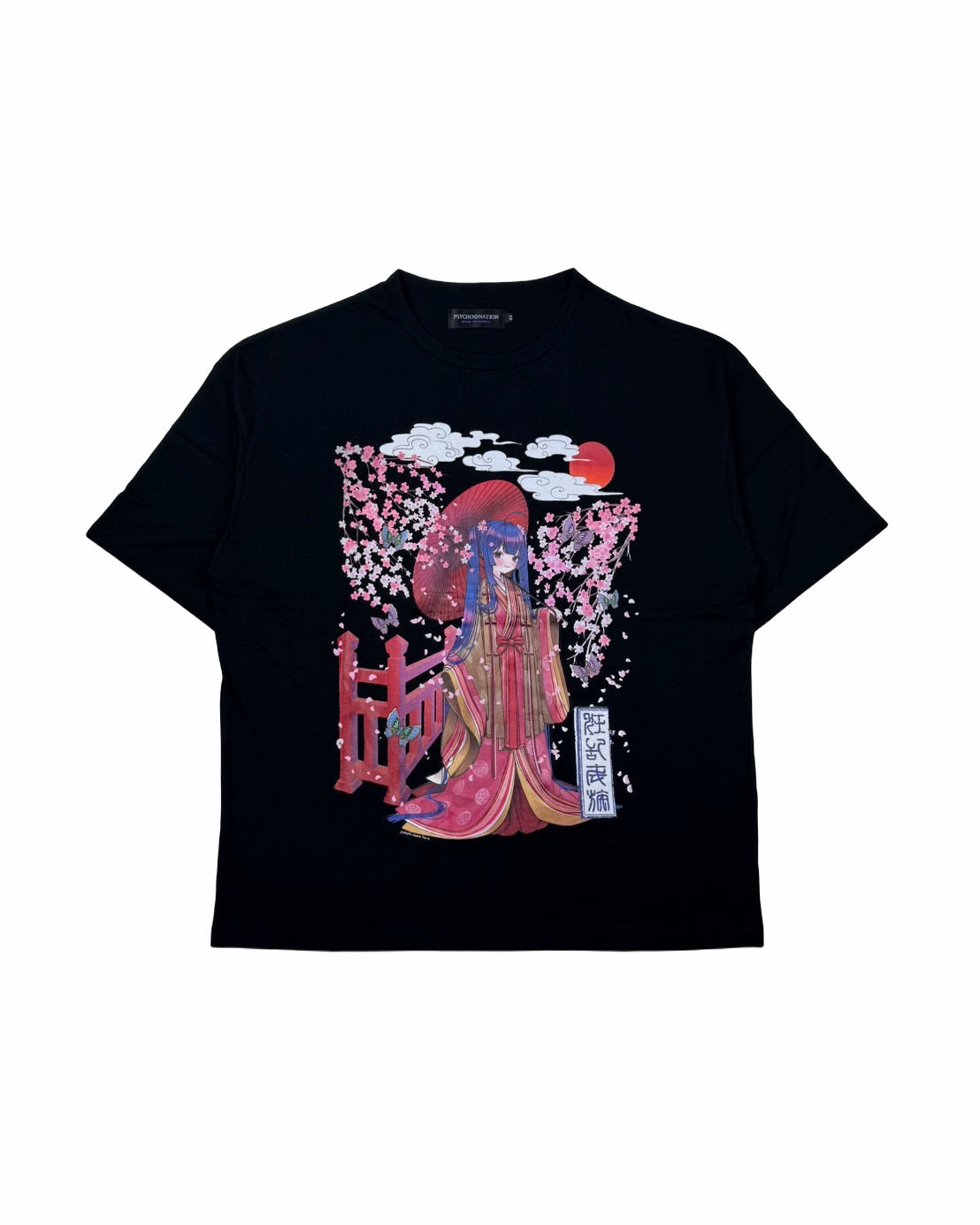 【PSYCHO NATION】× 寝田ルネ 桜着物TEE (735601)