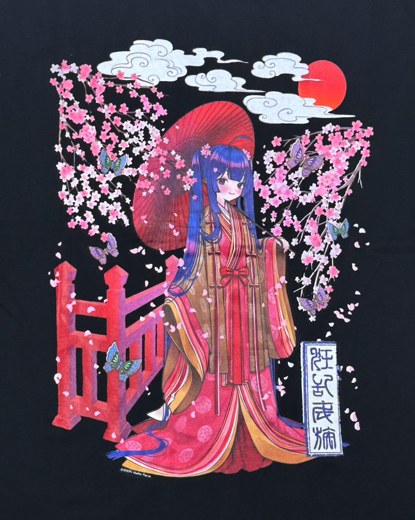 【PSYCHO NATION】× 寝田ルネ 桜着物TEE (735601)