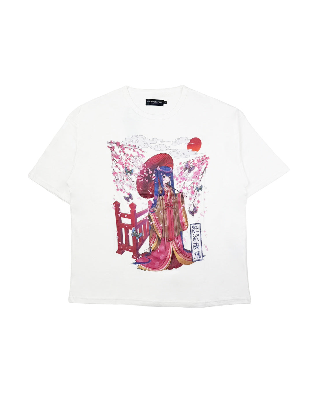 【PSYCHO NATION】× 寝田ルネ 桜着物TEE (735601)