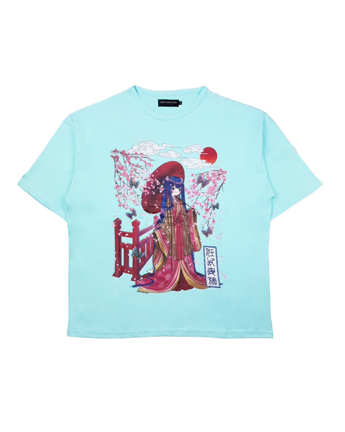 【PSYCHO NATION】× 寝田ルネ 桜着物TEE (735601)