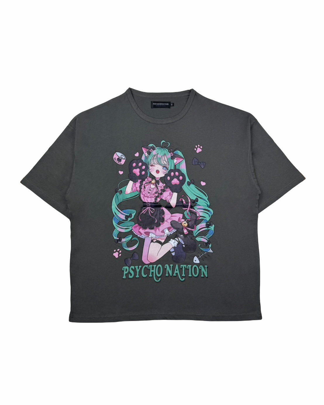【PSYCHO NATION】× 寝田ルネ 猫耳メイド TEE (735600)