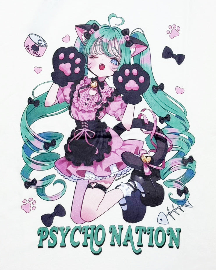 【PSYCHO NATION】× 寝田ルネ 猫耳メイド TEE (735600)