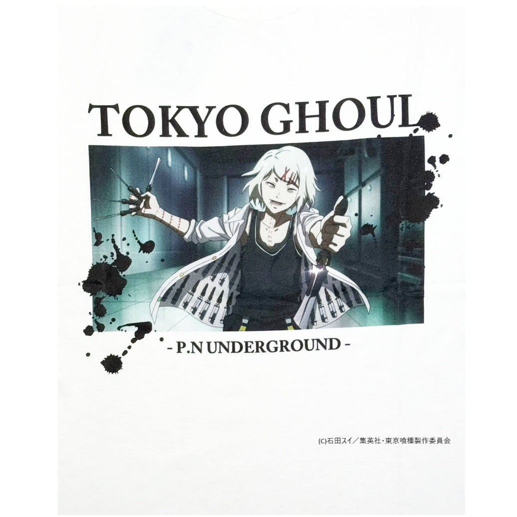 【P.N UNDERGROUND×東京喰種】鈴屋什造ダメージ TEE (735622)