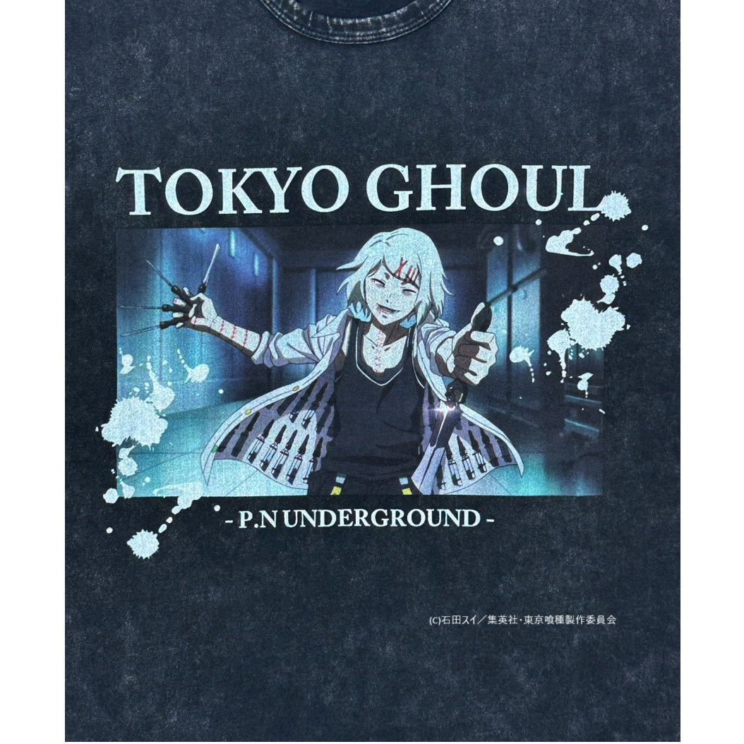 【P.N UNDERGROUND×東京喰種】鈴屋什造ダメージ TEE (735622)