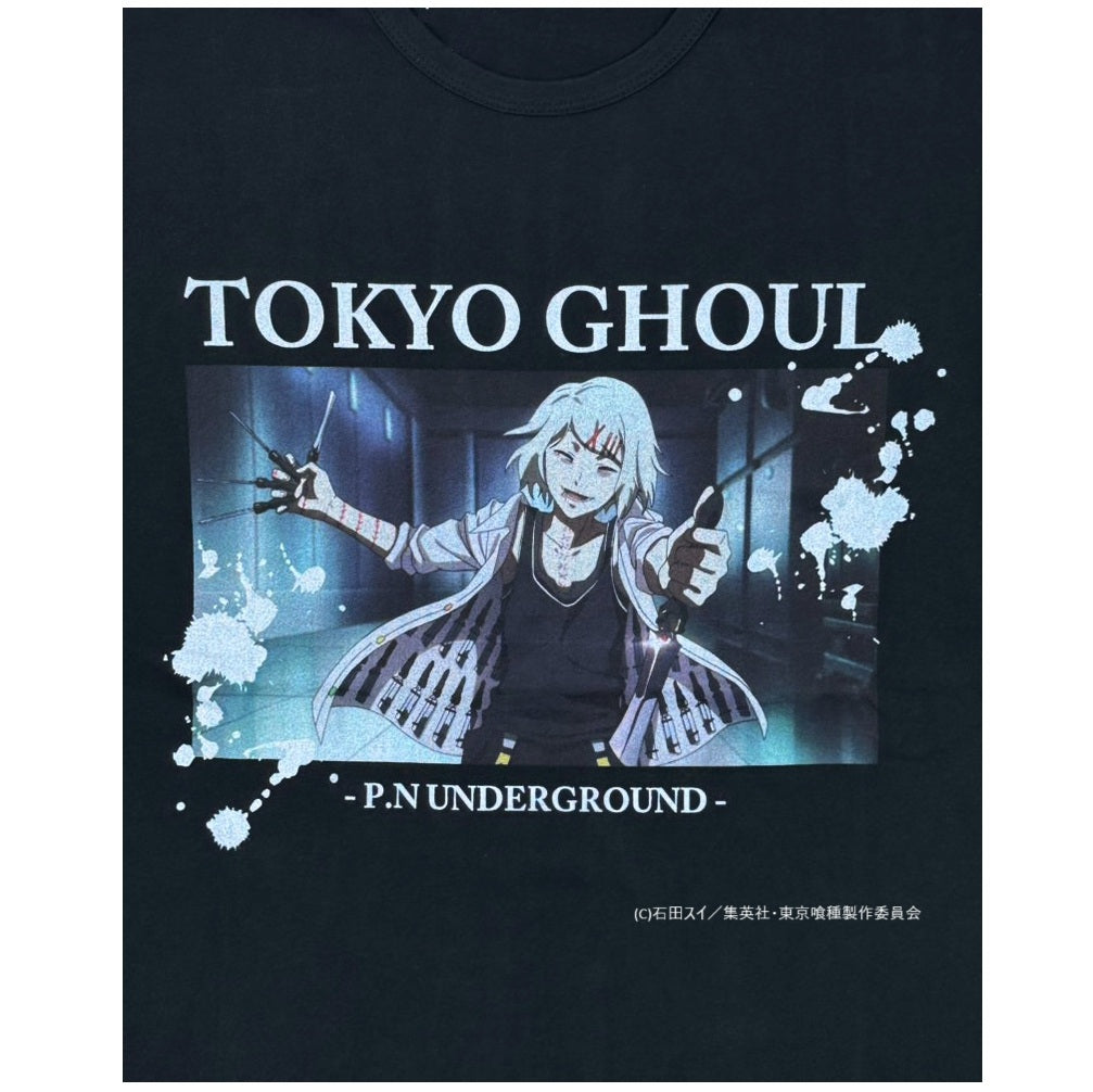 【P.N UNDERGROUND×東京喰種】鈴屋什造ダメージ TEE (735622)