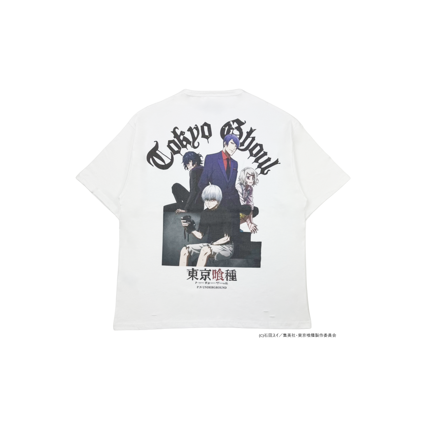 【P.N UNDERGROUND×東京喰種】東京喰種ダメージ TEE (735621)