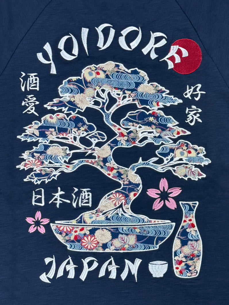 【YOIDORE 大吟醸】酒龍盆栽 ラグランスリーブ TEE (826527)