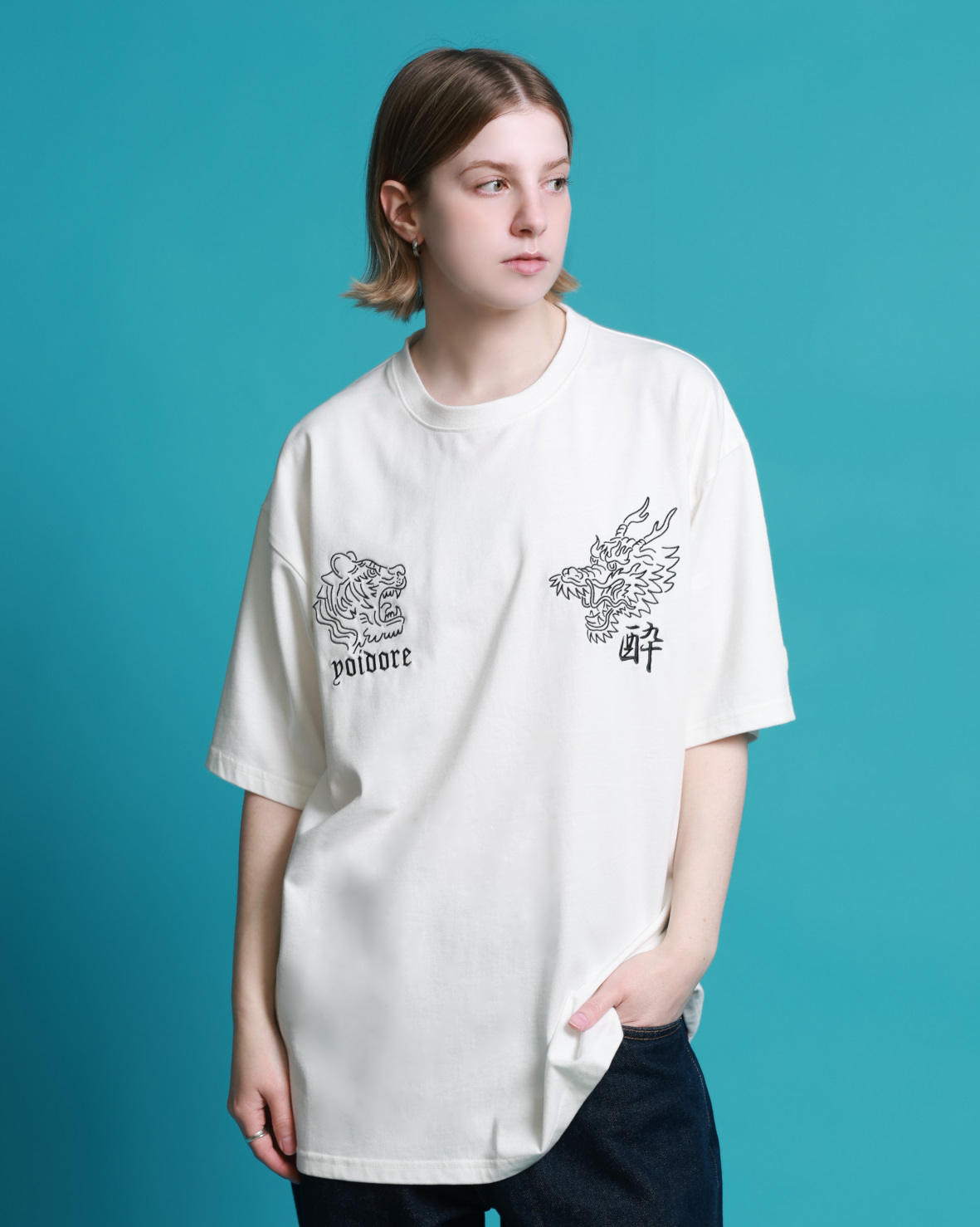 【YOIDORE】龍と虎 スカJAPAN TEE (826213)