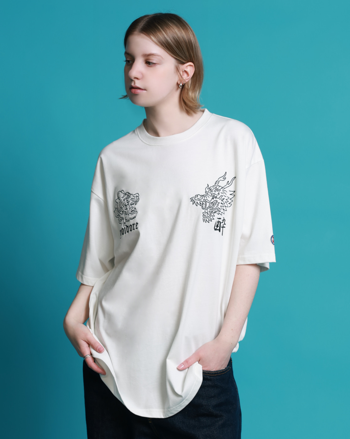 【YOIDORE】龍と虎 スカJAPAN TEE (826213)