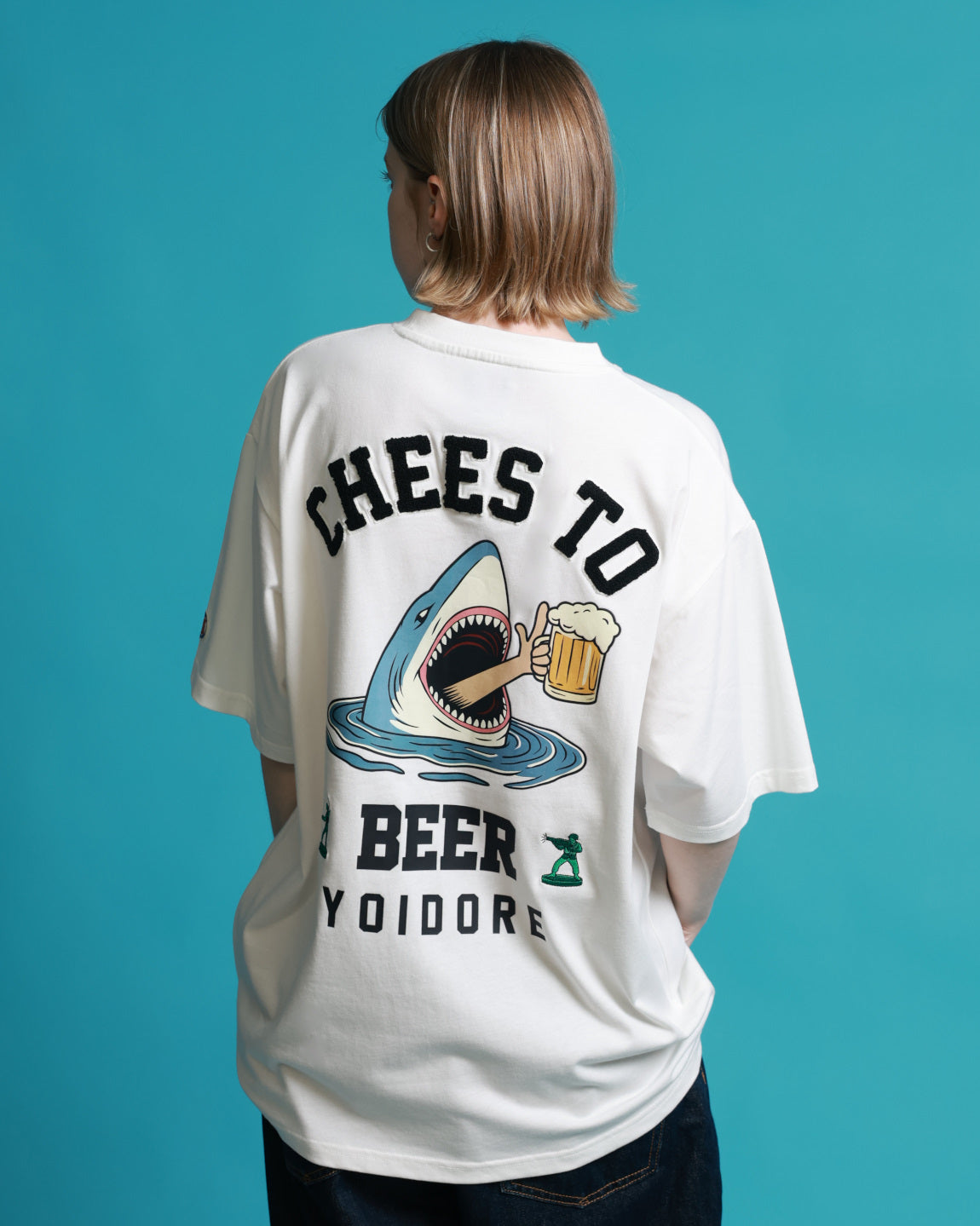 【YOIDORE】サメ乾杯 ポケット TEE (826203)
