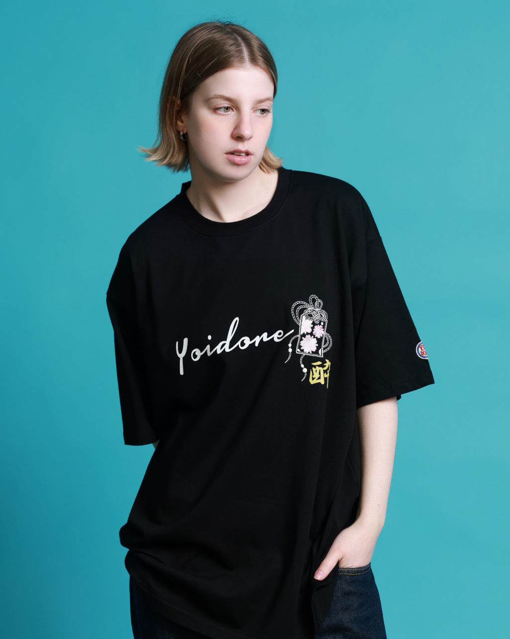 【YOIDORE】 ビール好き着物女子 TEE (826217)