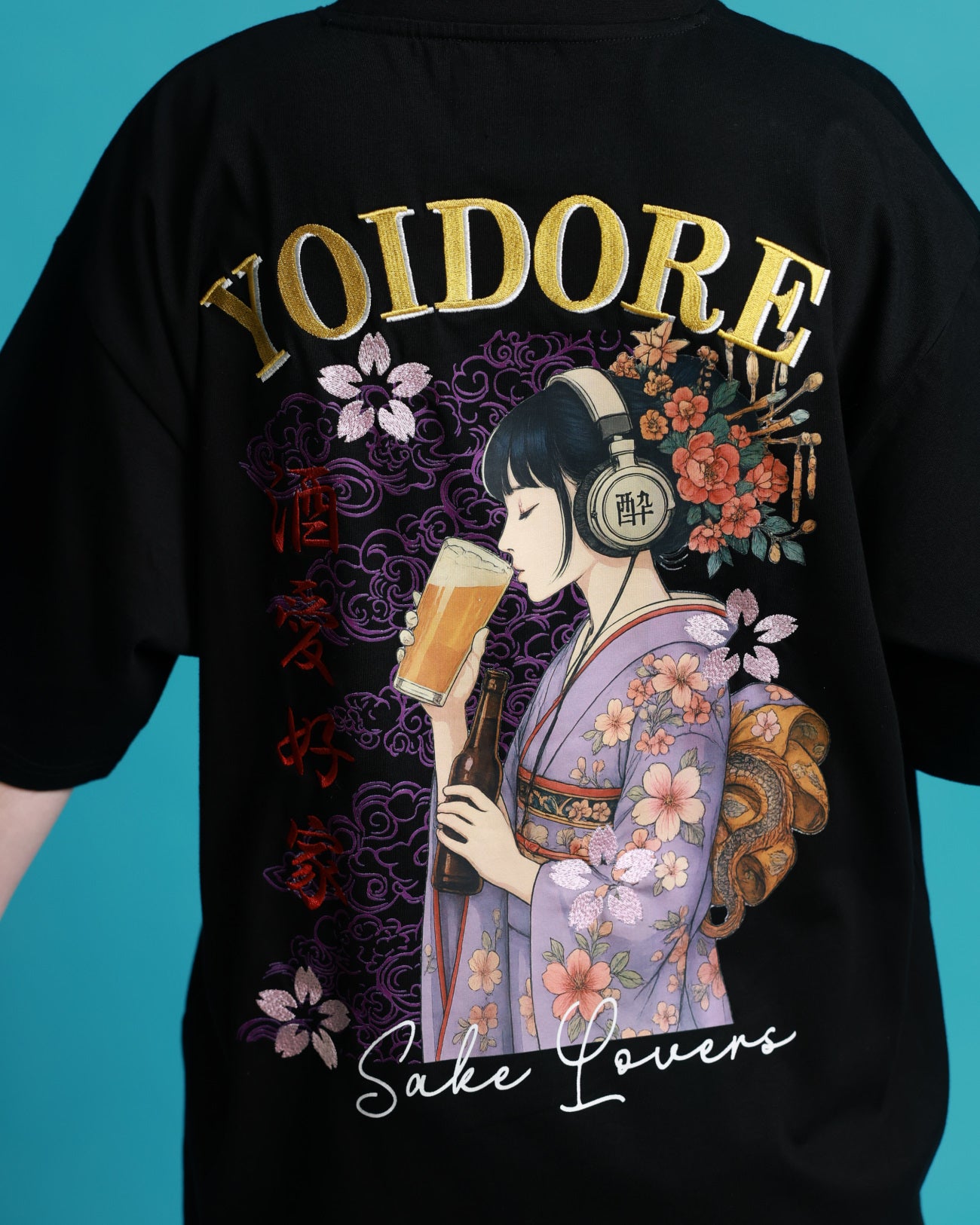 【YOIDORE】 ビール好き着物女子 TEE (826217)