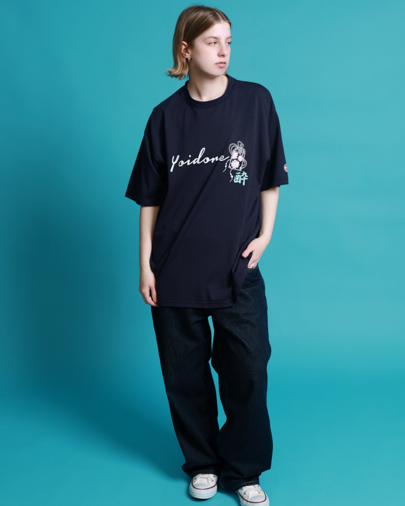 【YOIDORE】 ビール好き着物女子 TEE (826217)