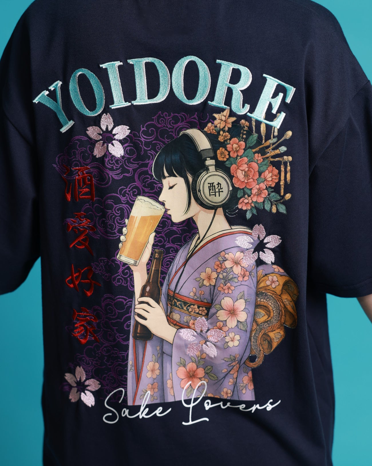 【YOIDORE】 ビール好き着物女子 TEE (826217)