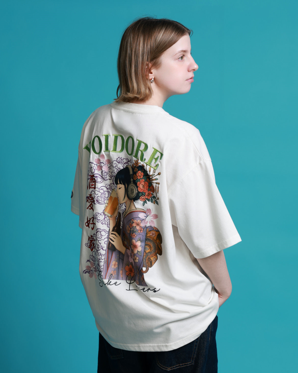 【YOIDORE】 ビール好き着物女子 TEE (826217)
