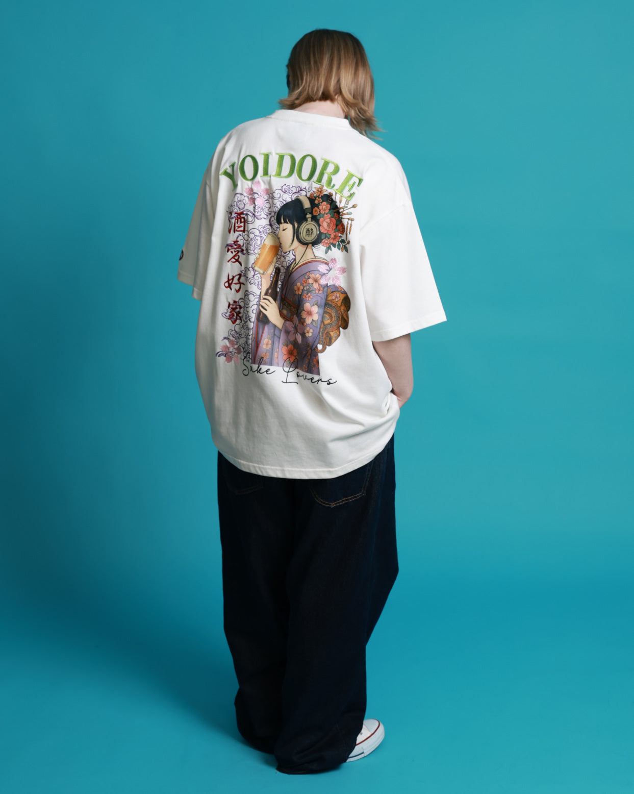【YOIDORE】 ビール好き着物女子 TEE (826217)