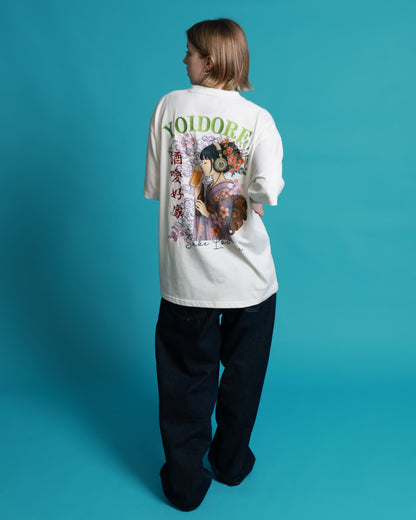 【YOIDORE】 ビール好き着物女子 TEE (826217)