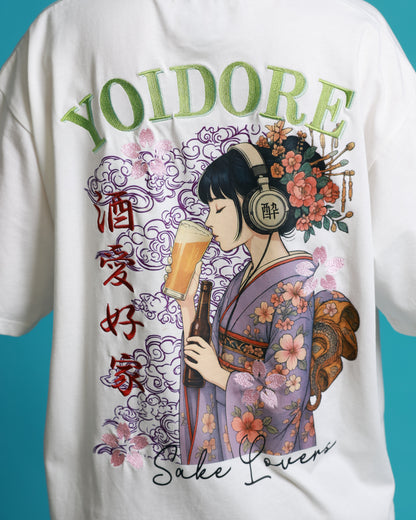 【YOIDORE】 ビール好き着物女子 TEE (826217)