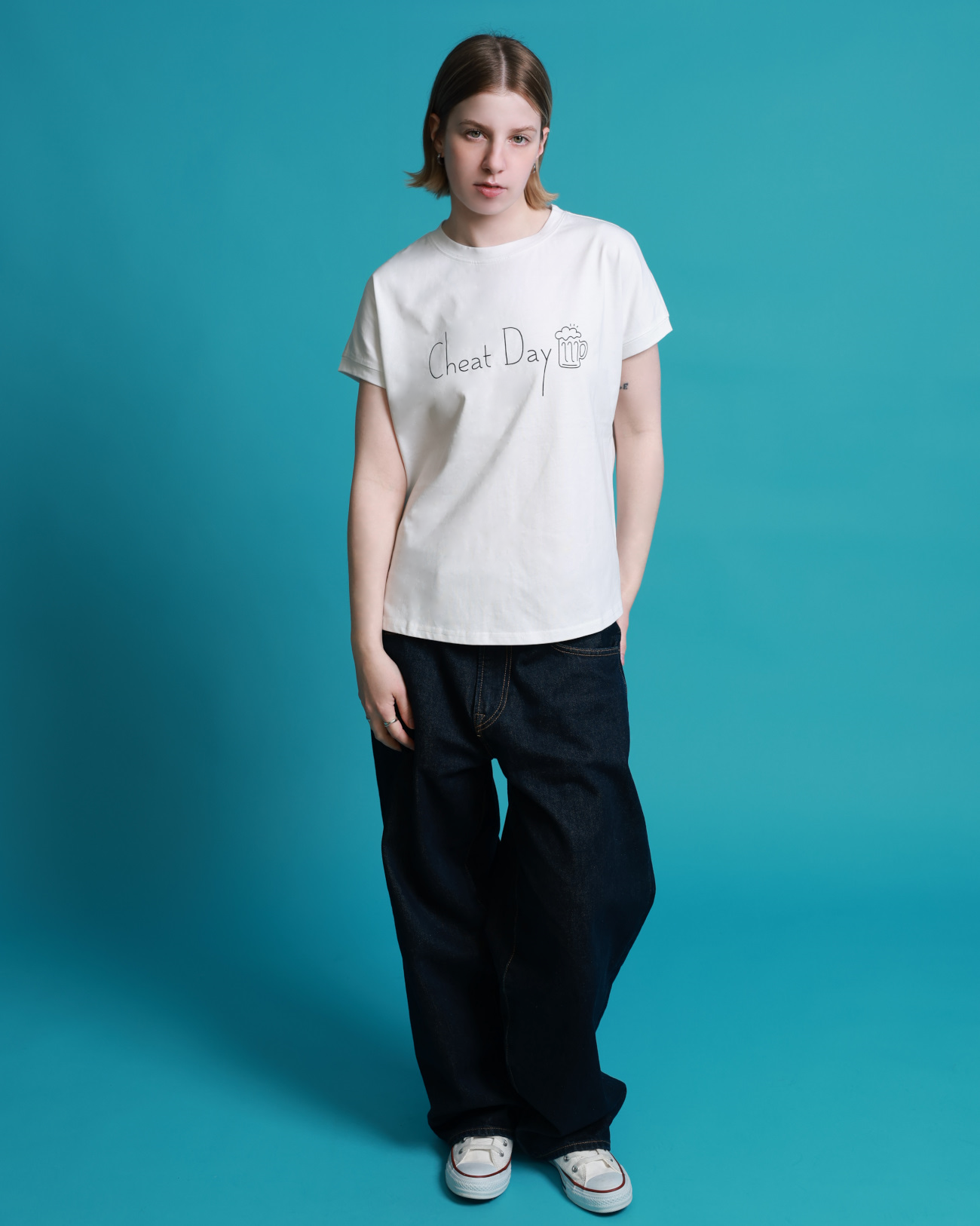 【YOIDORE WOMEN’S】チートデイ スリットTEE (826721)