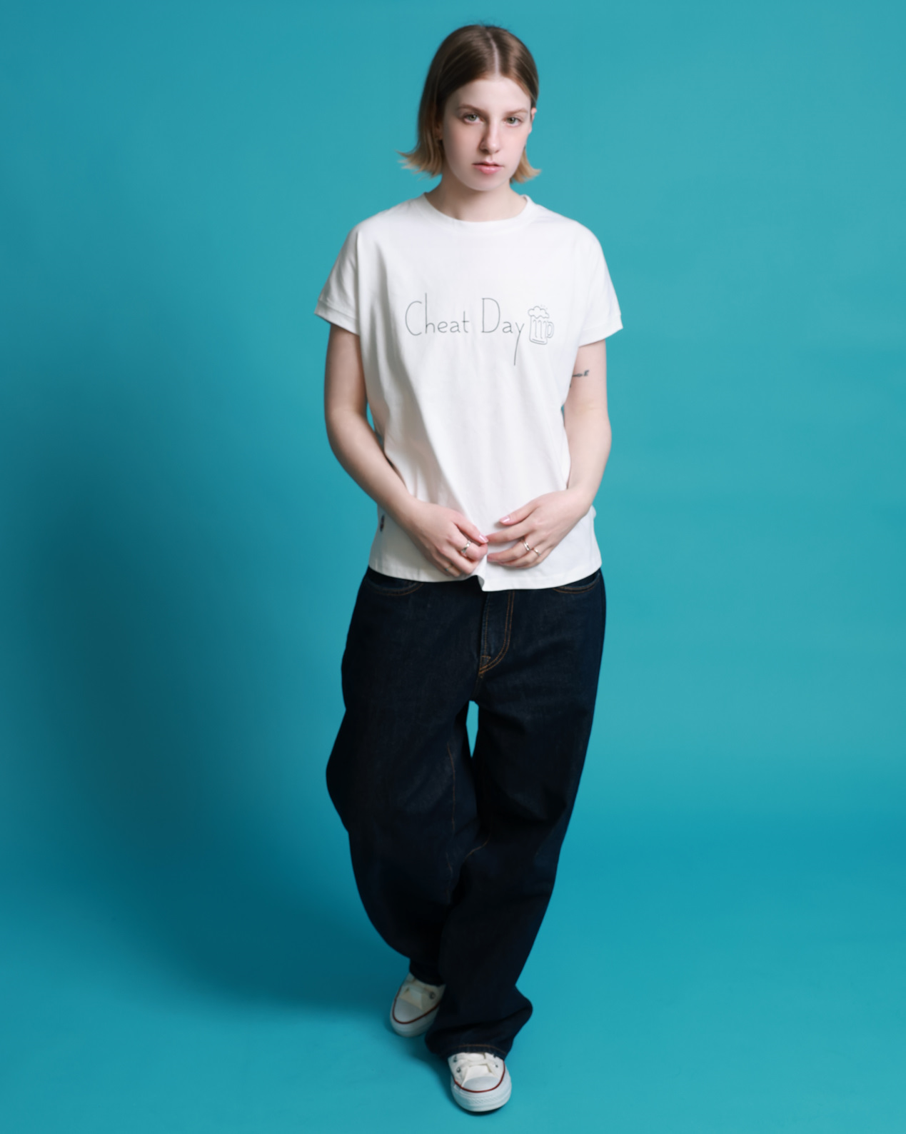 【YOIDORE WOMEN’S】チートデイ スリットTEE (826721)