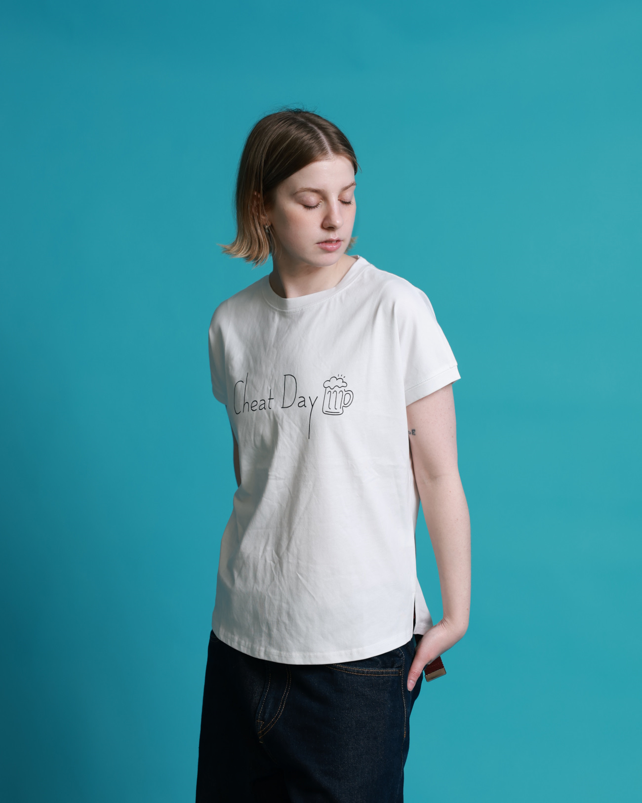 【YOIDORE WOMEN’S】チートデイ スリットTEE (826721)