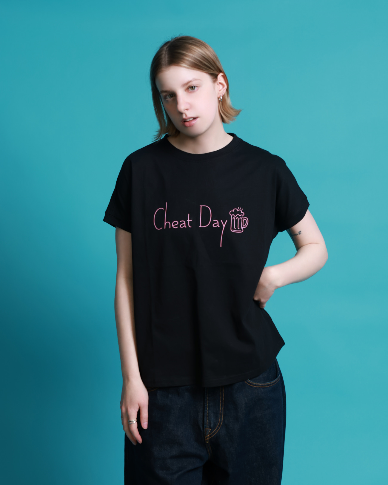 【YOIDORE WOMEN’S】チートデイ スリットTEE (826721)