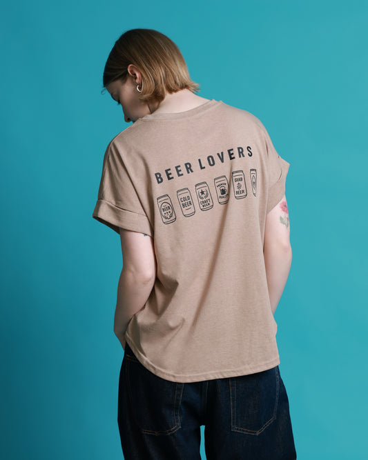【YOIDORE WOMEN’S】缶ビール フレンチスリーブTEE (826723)