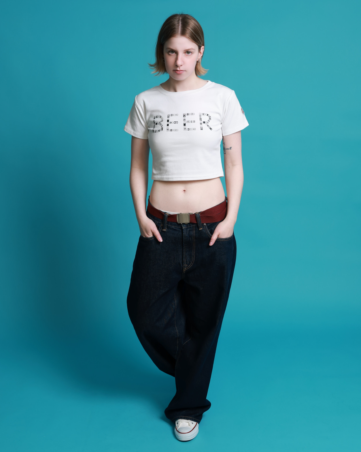 【YOIDORE WOMEN’S】BEERロゴ ショートTEE (826724)